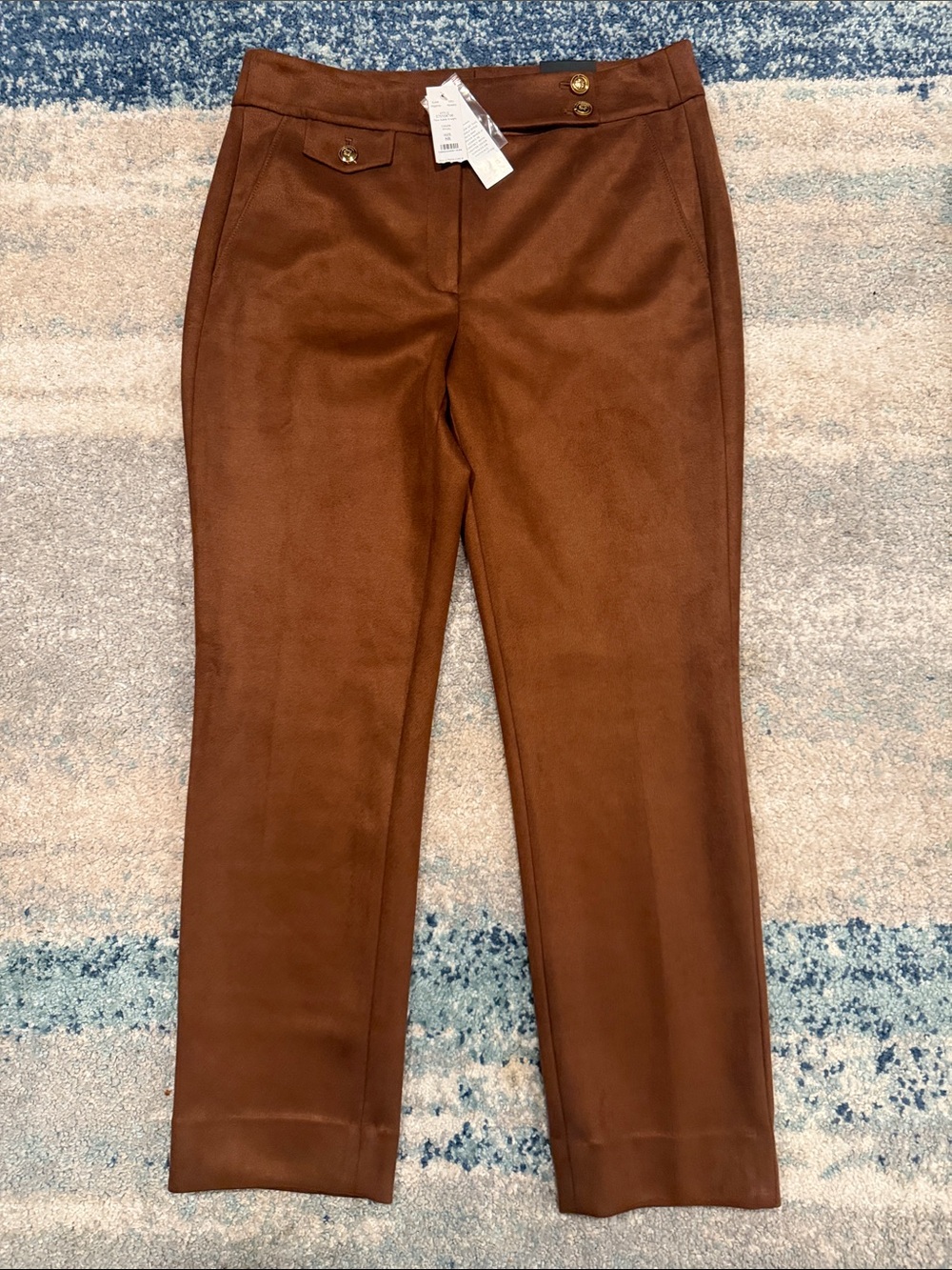 Women’s White House black market Cropped Brown Slim Dress Pants NWT